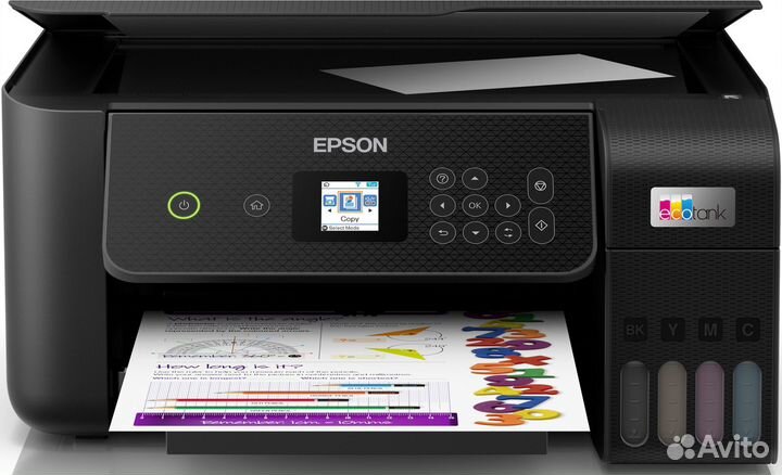 Мфу струйный Epson L3260 A4 WiFi USB черный