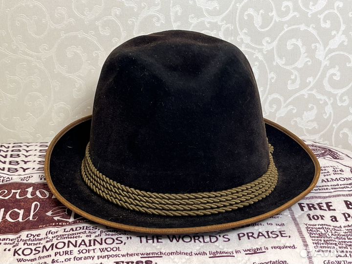 Баварская шляпа,д.54 см, черная, нюанс