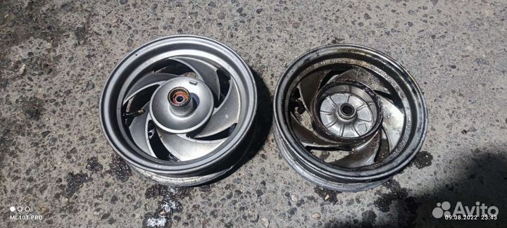 Диски алюминиевые R10 на honda lead 50