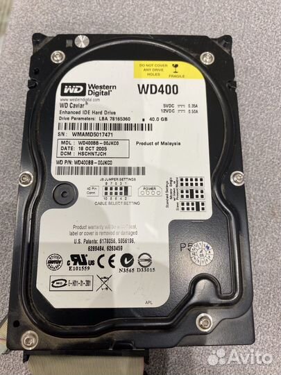 Жесткий диск WD 400 40 GB