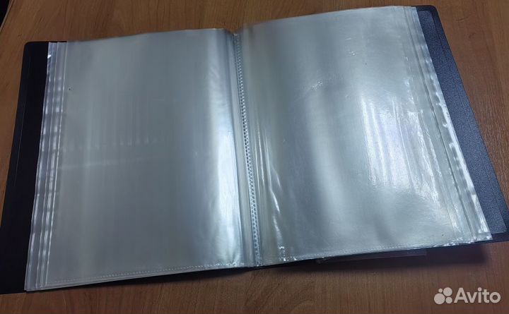 Папка черная с файлами А4, 100 вкладышей