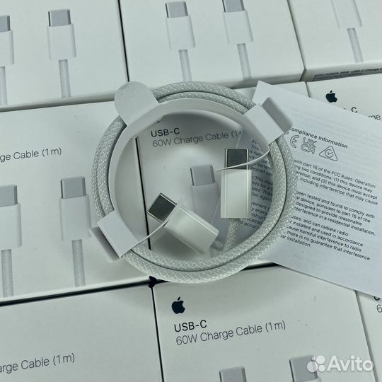 Зарядный кабель iPhone type-C/type-C оригинал 1:1