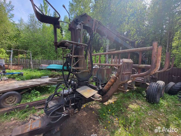 Полуприцеп лесовоз (сортиментовоз) Мозырский машиностроительный завод ПЛ-9, 1999