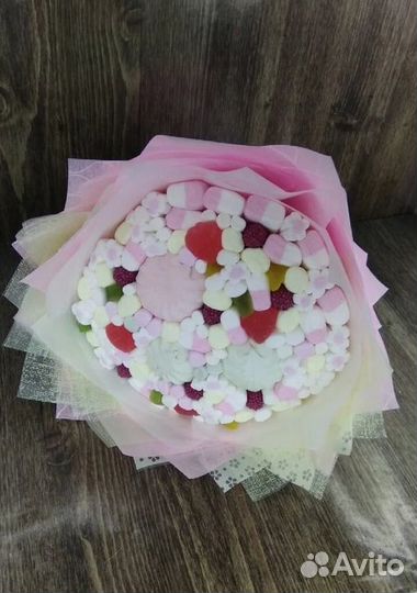 Съедобные букеты из зефира