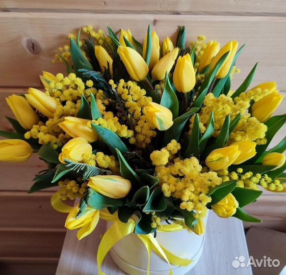 Мимоза в букетах