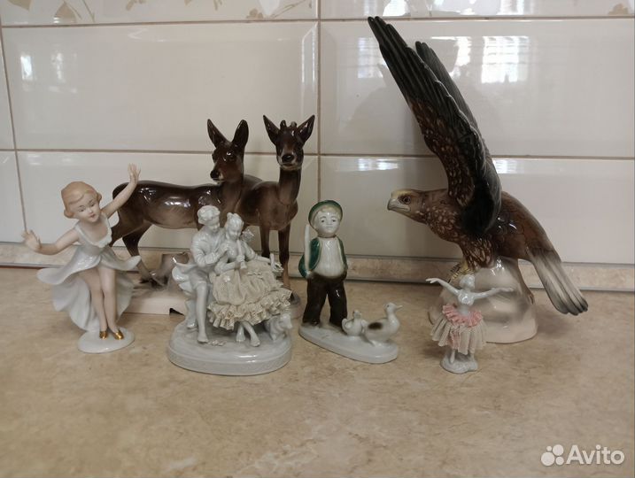 Статуэтки фарфор Германии в рестоврацию