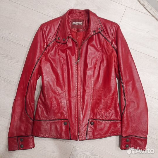 Куртка кожаная женская S