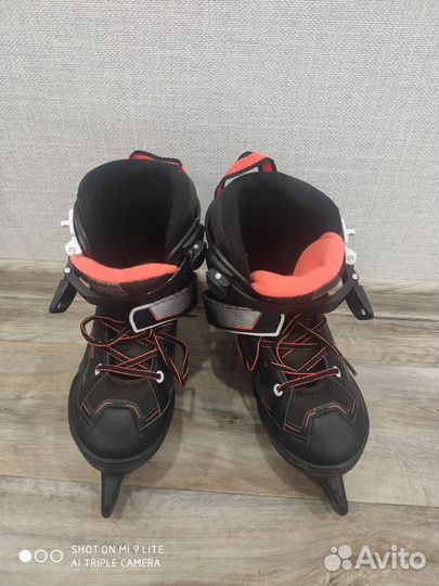 Коньки раздвижные для мальчика размер 34-38