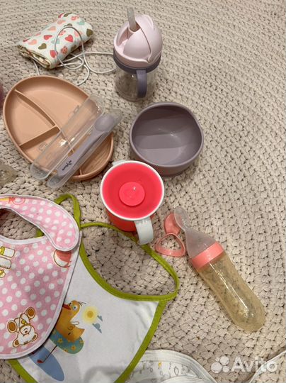 Детская посуда для кормления munchkin силиконовая