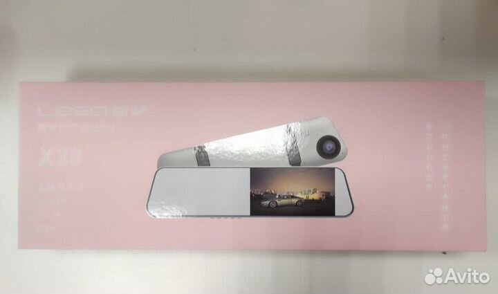 Авто-Видеорегистратор зеркало Leso X30