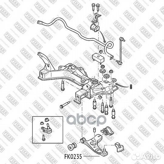 Опора шаровая FK0235 fixar