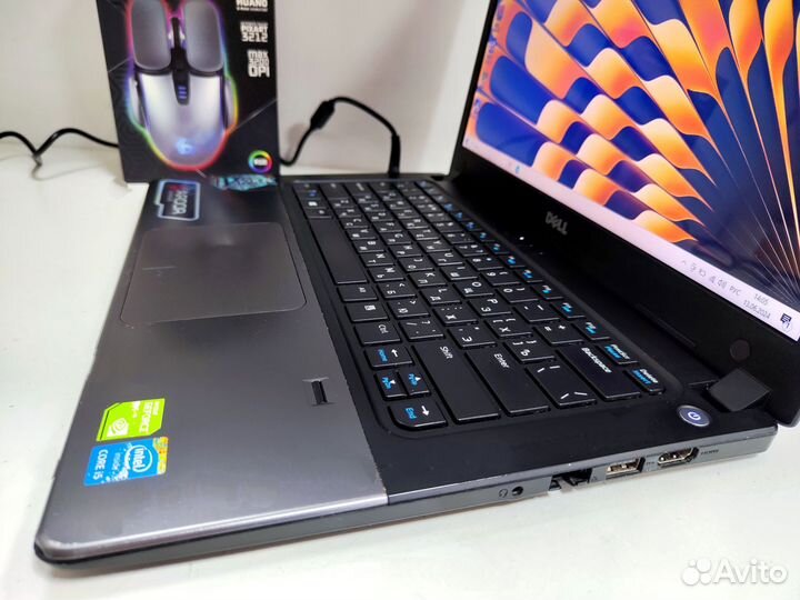 Игровой тонкий dell на i5, gt740-2gb, ssd