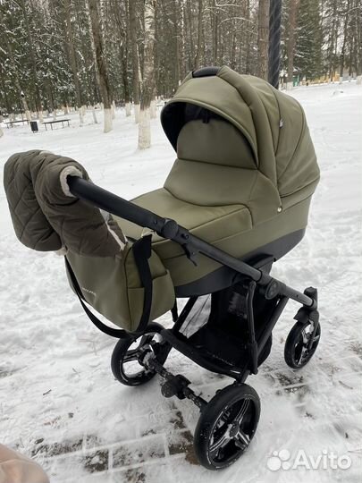 Коляска 2 в 1 Bebetto Magnum,экокожа