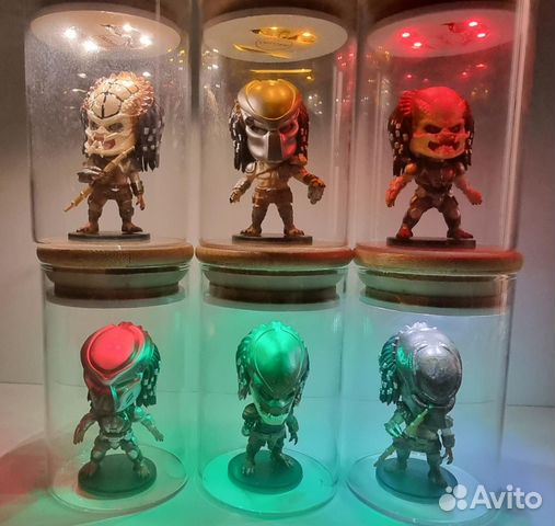 Фигурка Хищник Predator с подсветкой в колбе