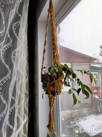 Кашпо подвесное макраме
