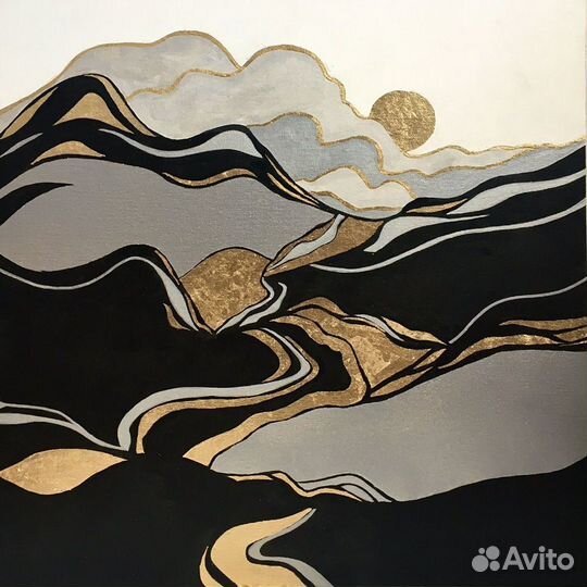 Интерьерная картина холст заказ пейзаж абстракция