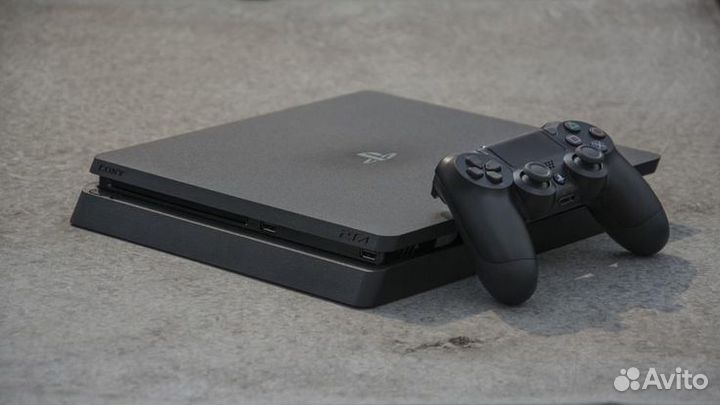 PS4 Slim 500 gb + 2 джостика + 11 топовых игр + то