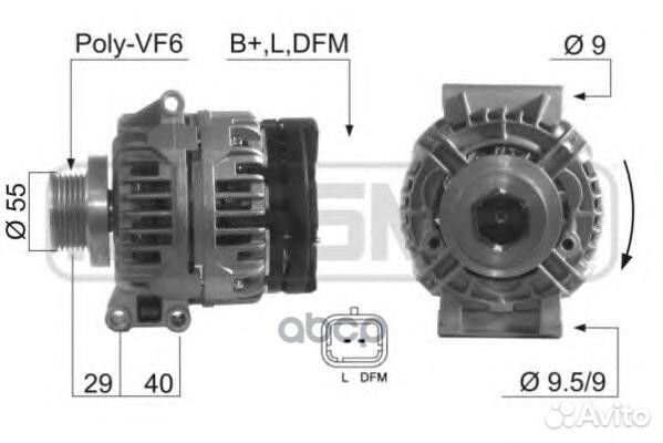 Генератор renault logan 440062;LG 0902;215239;Z
