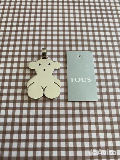 Подвеска Tous Мишка (большой) с этикеткой, шпинель