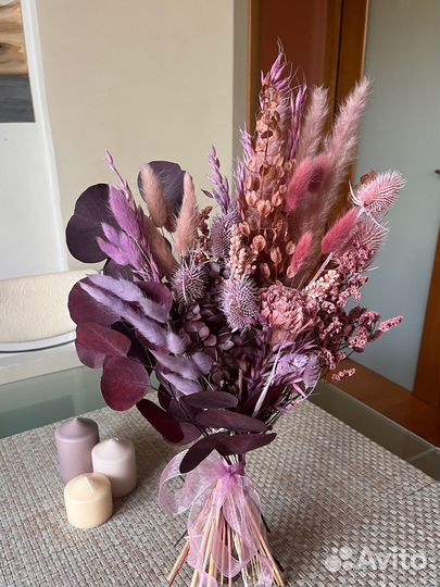 Букет из сухоцветов, сухоцветы