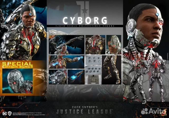 Hot Toys Эксклюзив Cyborg Justice League