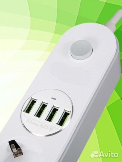 Удлинитель сетевой фильтр с USB