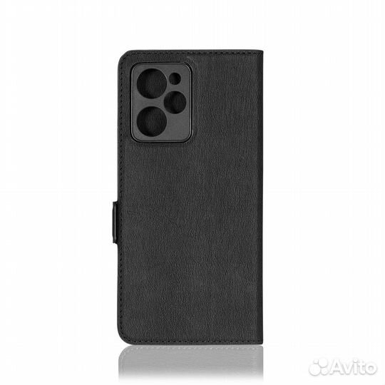 Чехол с флипом для Poco X5 Pro (5G) DF (black)