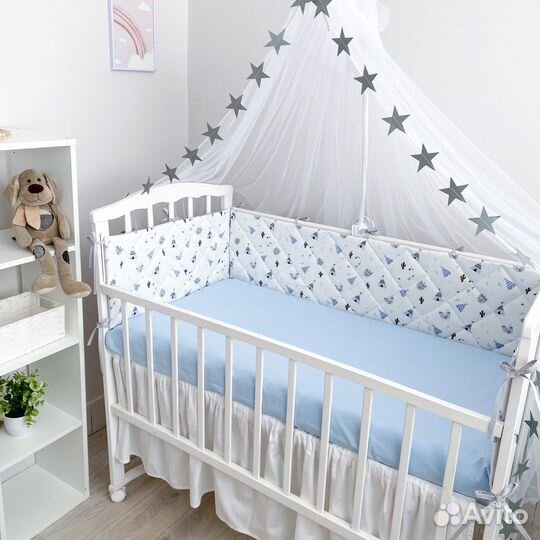 Бортики (комплект) в кроватку