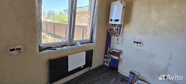 Монтаж отопления и водопровода,бригада сантехников