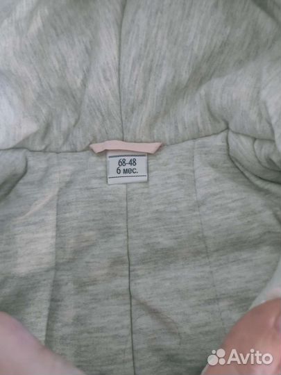 Зимний комбинезон для девочки размер 68