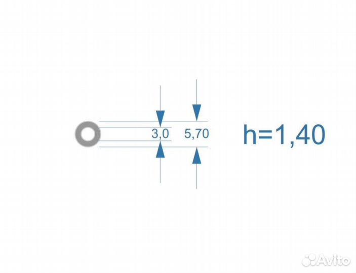 Шайба регулировочная для форсунки Denso CR 5,70*3,00мм (h1.40мм)