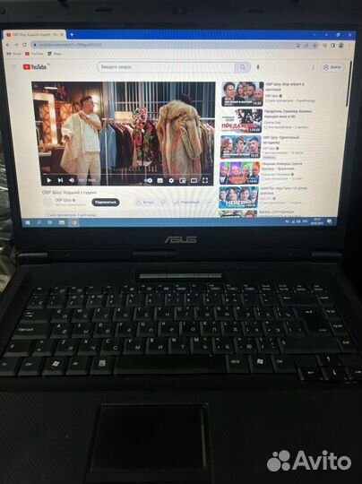 Ноутбук asus x58l 2 ядра c ssd диском