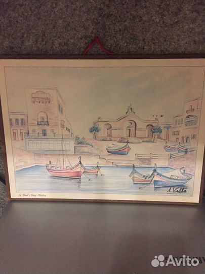 Картинка интерьерная 20*28 остров Мальта