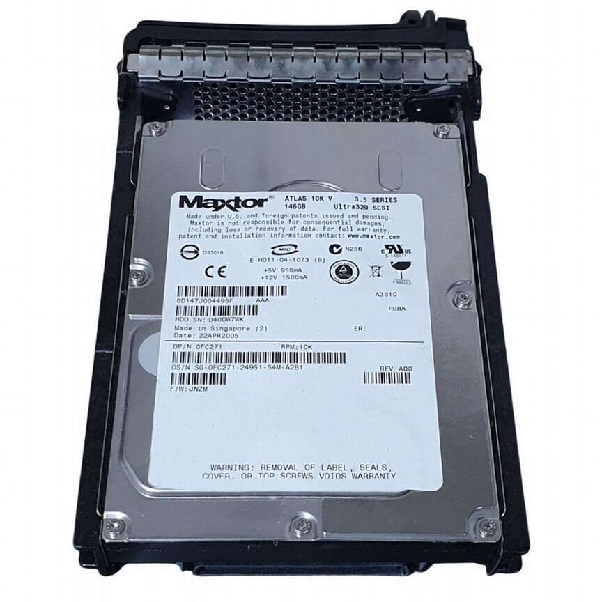 [FC271] Жесткий Диск Dell 146gb U320scsi 3.5" Hdd Fc271