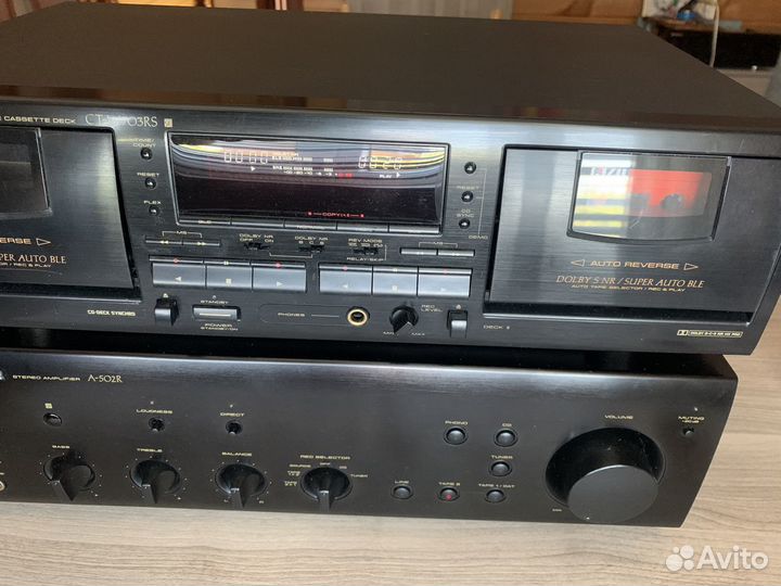 Двухкассетная дека pioneer ct-w703rs