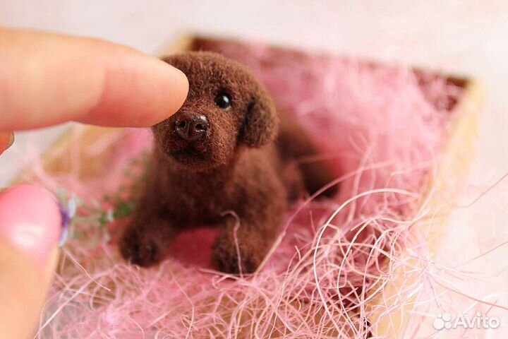 Щенок, игрушка ручной работы