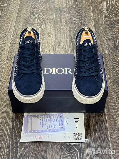 Кеды мужские Dior синие 41 45 приемум лух