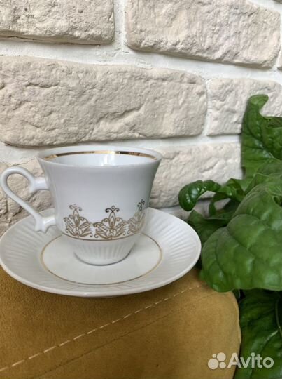 Винтаж СССР чашки кофейные пары блюдца