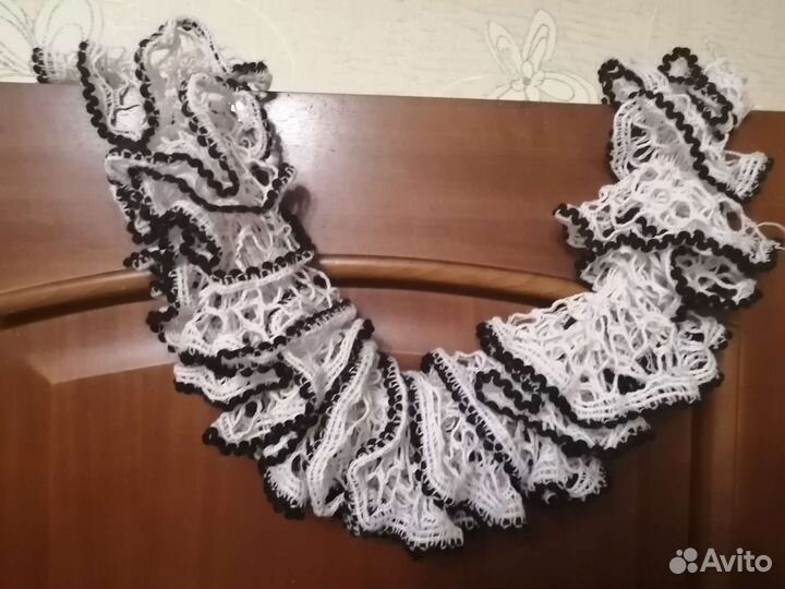 Ажурный шарфик ручной вязки