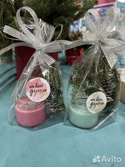 Свечи ручной работы новогодние