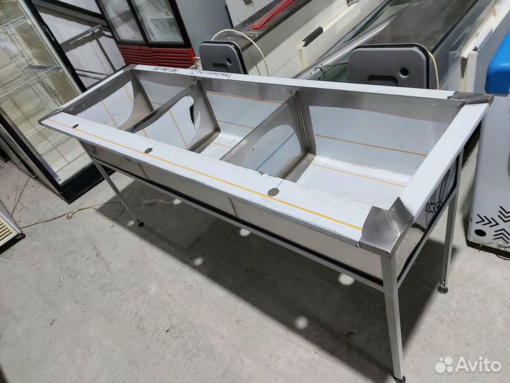 Ванна моечная тройная новая