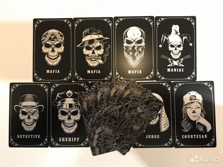 Карты для покера и мафии алюминиевые