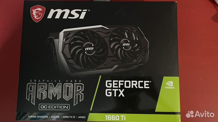 Nvidia geforce GTX 1660 Ti, MSI OC Edition