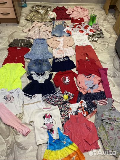 Вещи для девочек пакетом 80-92