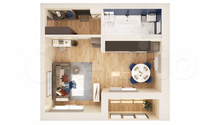 Квартира-студия, 37,6 м², 11/17 эт.