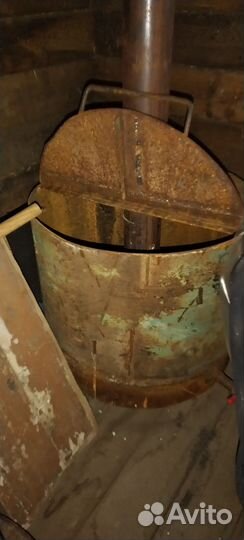 Печь для бани с баком