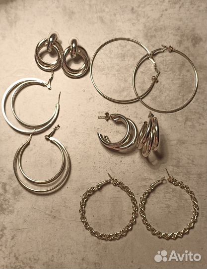 Серьги бижутерия