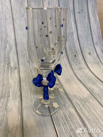 Бокалы для шампанского свадебные бокалы