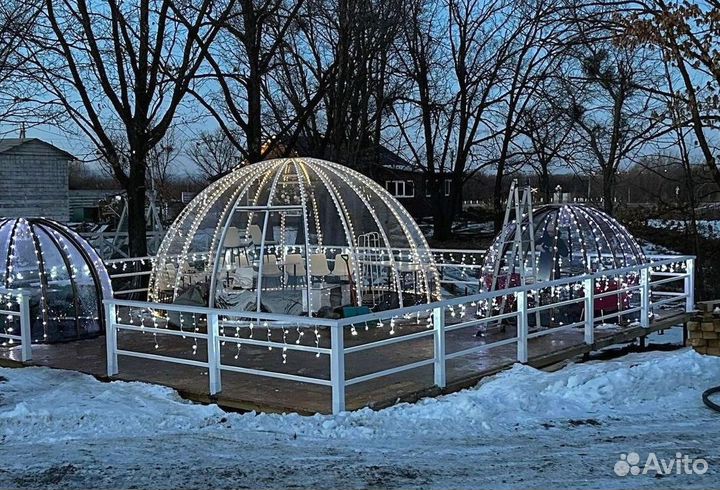 Глэмпинг Стеклянные беседки