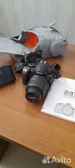 Зеркальный фотоаппарат nikon d3100 бу